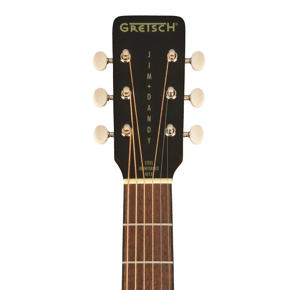 Gretsch Jim Dandy Deltoluxe Dreadnought Ceviz Klavye TSPG Blacktop Elektro Akustik Gitar