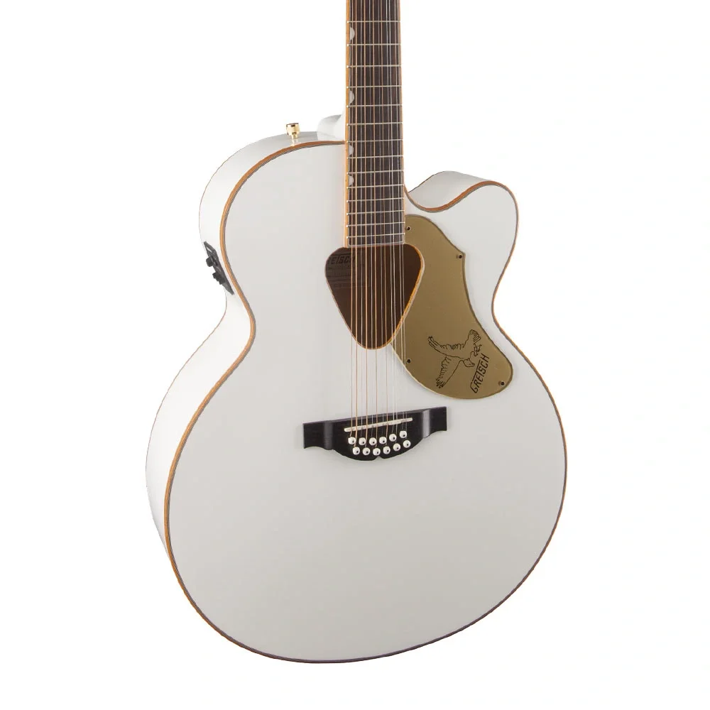 Gretsch G5022CWFE-12 Rancher Falcon Jumbo Gülağacı Klavye 12 Telli Fishman Manyetik Electric White Elektro Akustik Gitar