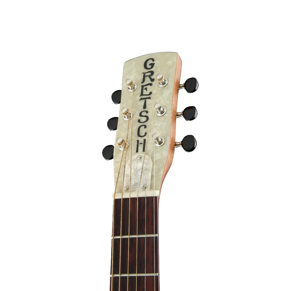Gretsch G9201 Honey Dipper Round-Neck Brass Body Biscuit Cone Guitar Shed Roof Finish Resonator