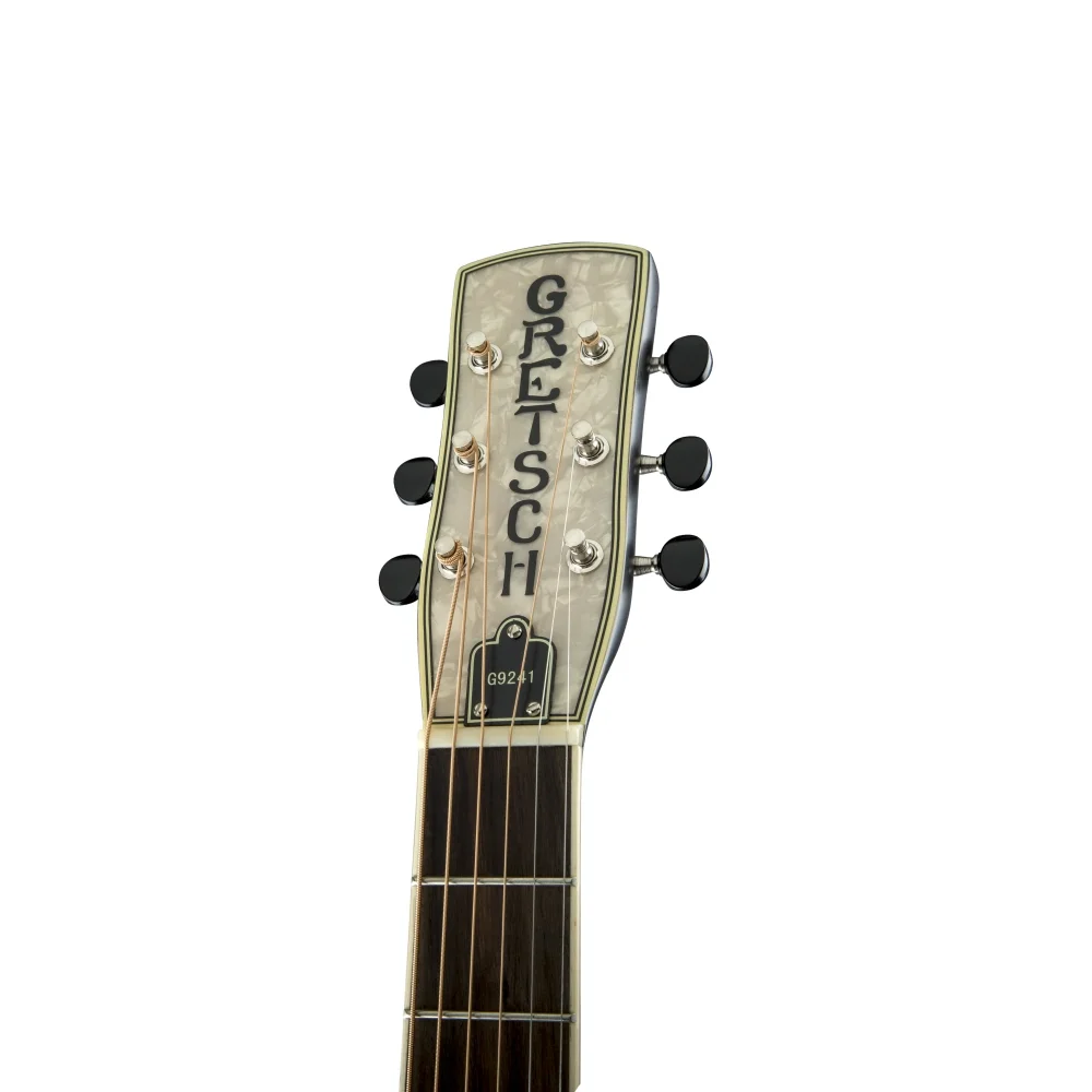 Gretsch G9241 Alligator Round Neck Maun Gövde Two-Color Sunburst Elektro Resonator Gitar