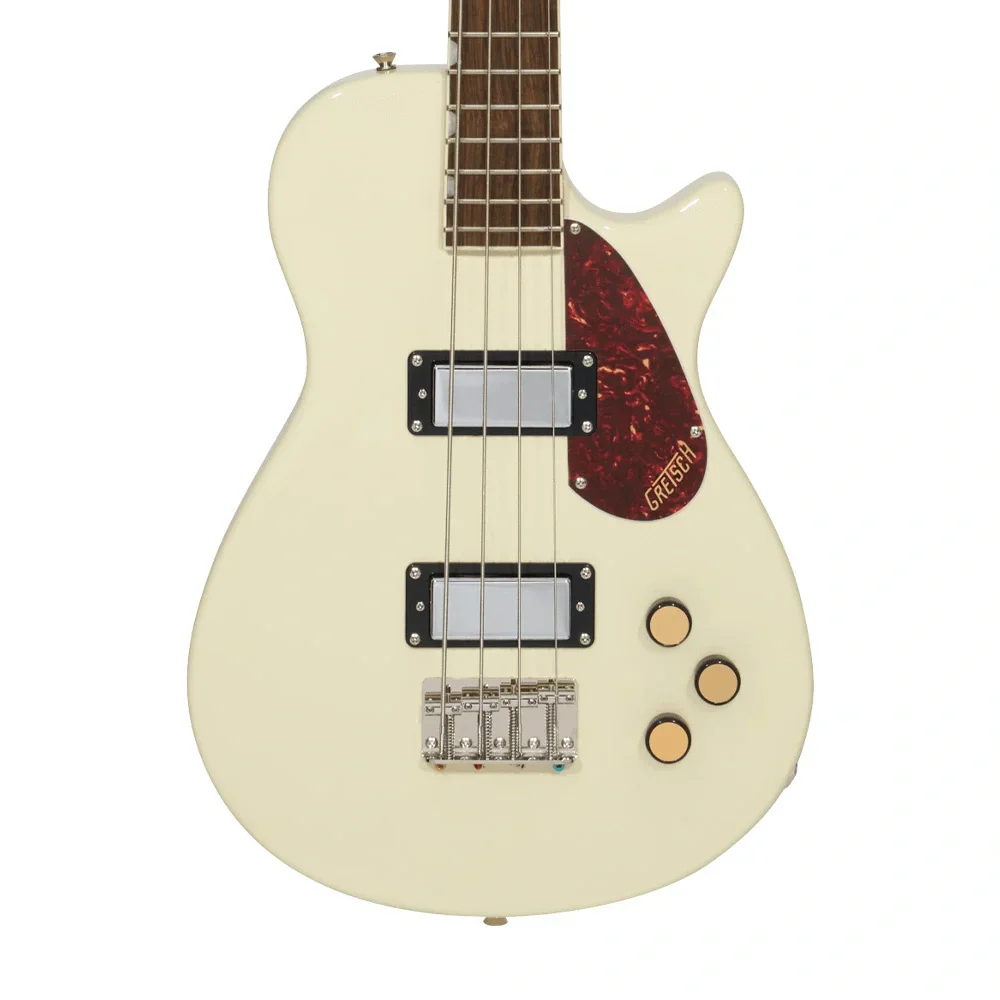 Gretsch Streamliner Jet Club Bass Single-Cut Laurel Klavye Vintage White Bas Gitar