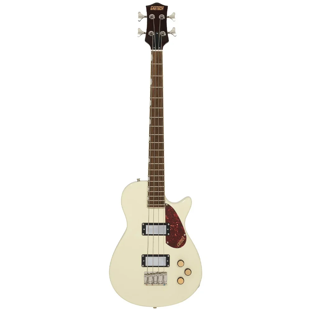 Gretsch Streamliner Jet Club Bass Single-Cut Laurel Klavye Vintage White Bas Gitar