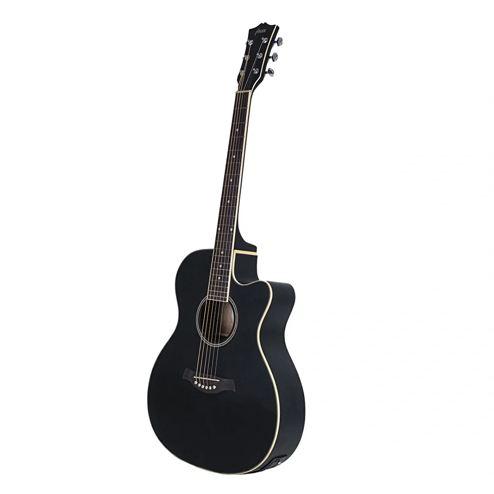 HAZE F-560CEQMBK Siyah Elektro Akustik Gitar