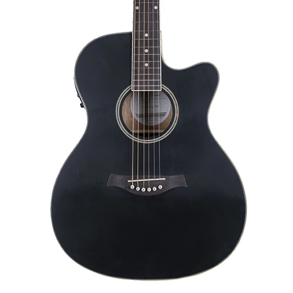 HAZE F-560CEQMBK Siyah Elektro Akustik Gitar