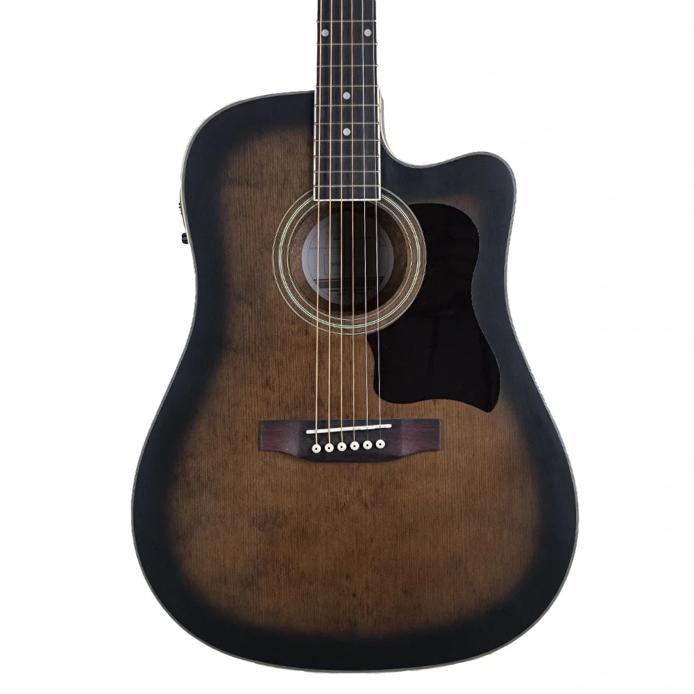 HAZE F-650/DVS CEQ Elektro Akustik Gitar