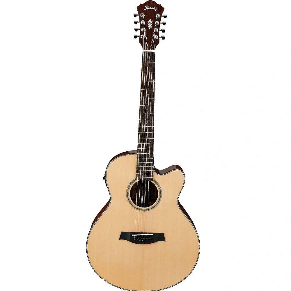 IBANEZ AEL108MD-NT AEL Serisi Natural (Doubled Octave G& D) 8 Telli Elektro Akustik Gitar