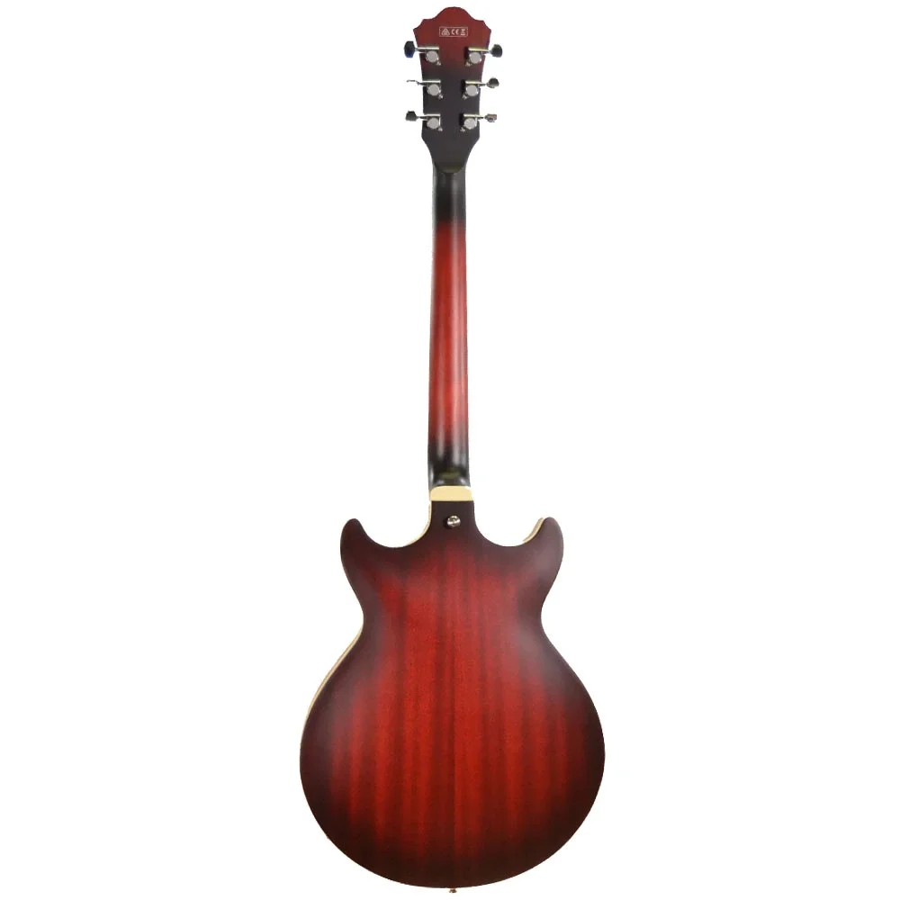 Ibanez AM53-SRF Artcore Serisi Hollow Body Sunburst Red Flat Rosewood Klavye Elektro Gitar