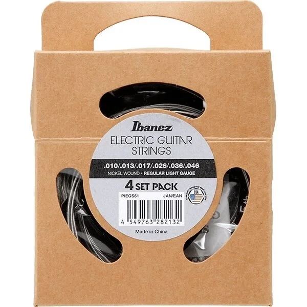 IBANEZ PIEGS61 - 10-46 Regular Light Elektro Gitar Tel Seti (4'lü Paket)