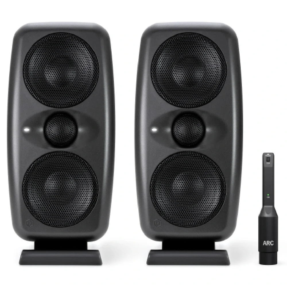 IK Multimedia IP-ILOUD-MTMMKII2X-IN iLoud MTM MKII Pair Siyah Stüdyo Monitör Seti Çift (ARC Mikrofonu Dahil)