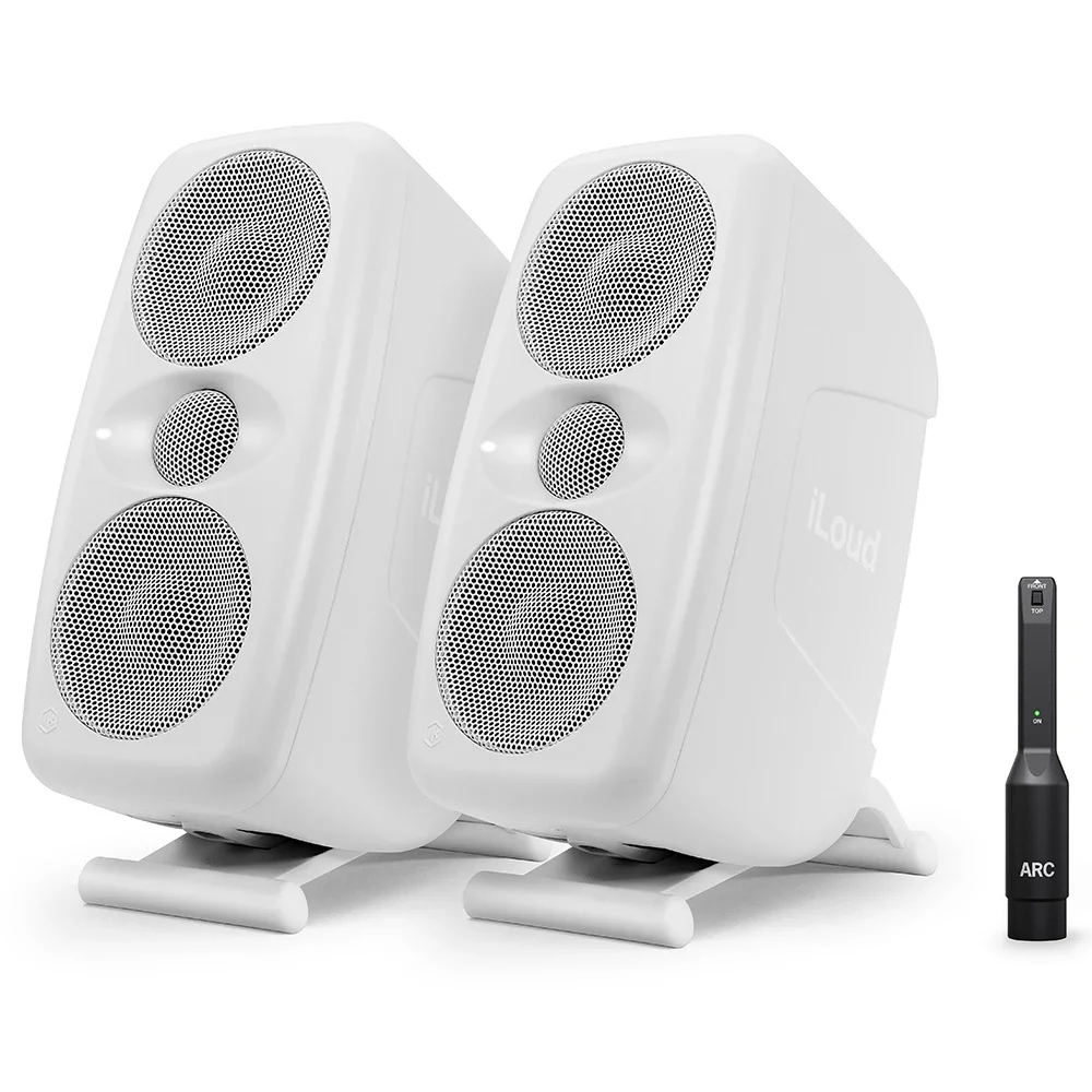 IK Multimedia IP-ILOUD-MTMWMKII2X-IN iLoud MTM MKII Pair Beyaz Stüdyo Monitör Seti Çift (ARC Mikrofonu Dahil)