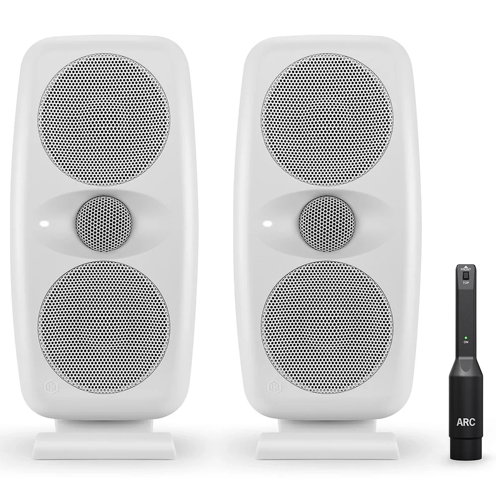 IK Multimedia IP-ILOUD-MTMWMKII2X-IN iLoud MTM MKII Pair Beyaz Stüdyo Monitör Seti Çift (ARC Mikrofonu Dahil)