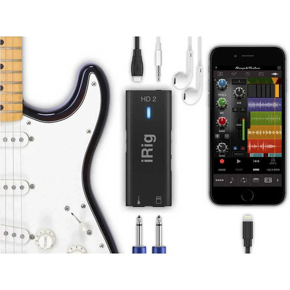 IK MULTIMEDIA HD2 Gitar&amp; Bas Gitar Ses Kartı(iOS&amp; Mac)
