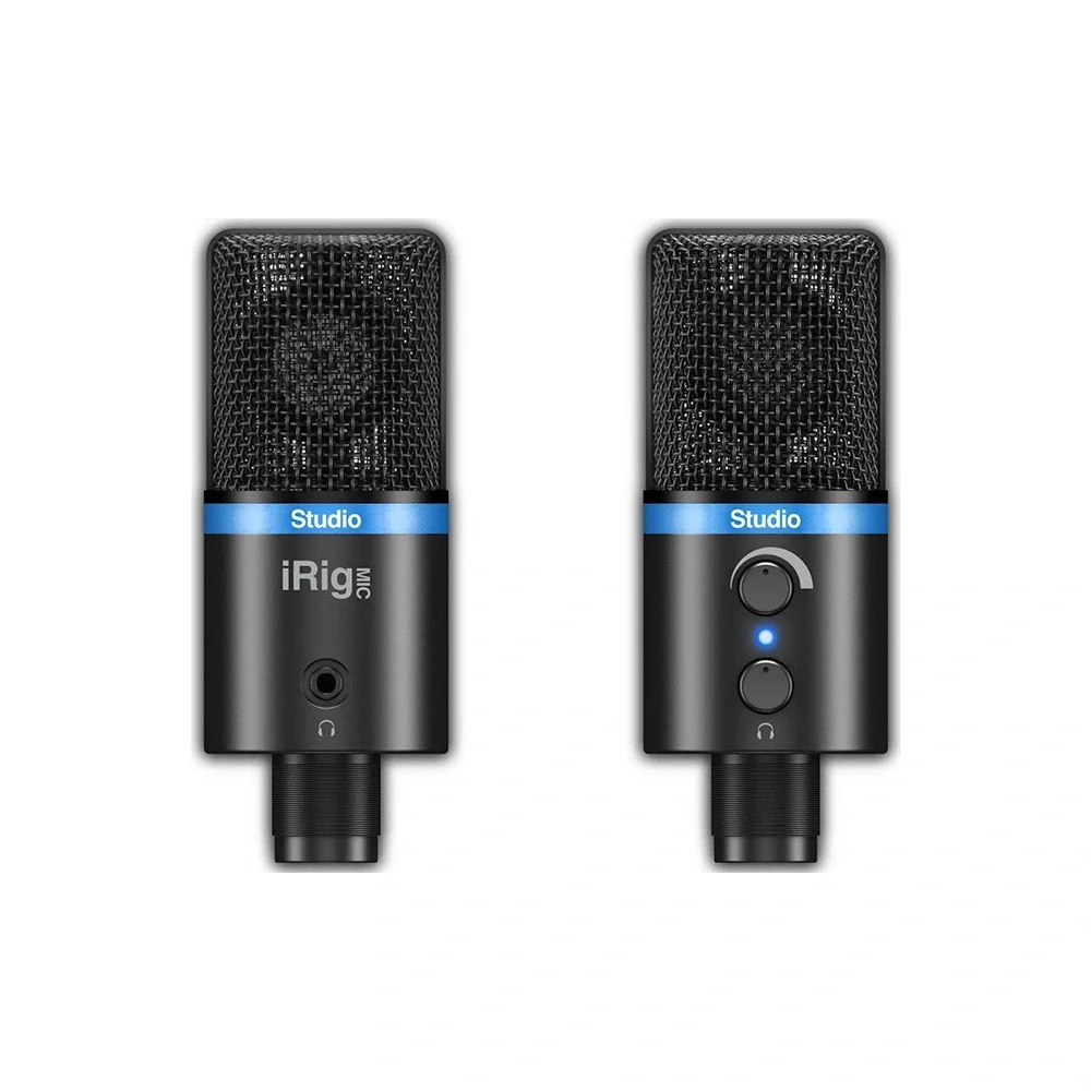 IK Multimedia iRig Mic Studio - Black Ultra Portatif Büyük Diyafram Condanser Mikrofon (iOS, Android, Mac&amp; PC)
