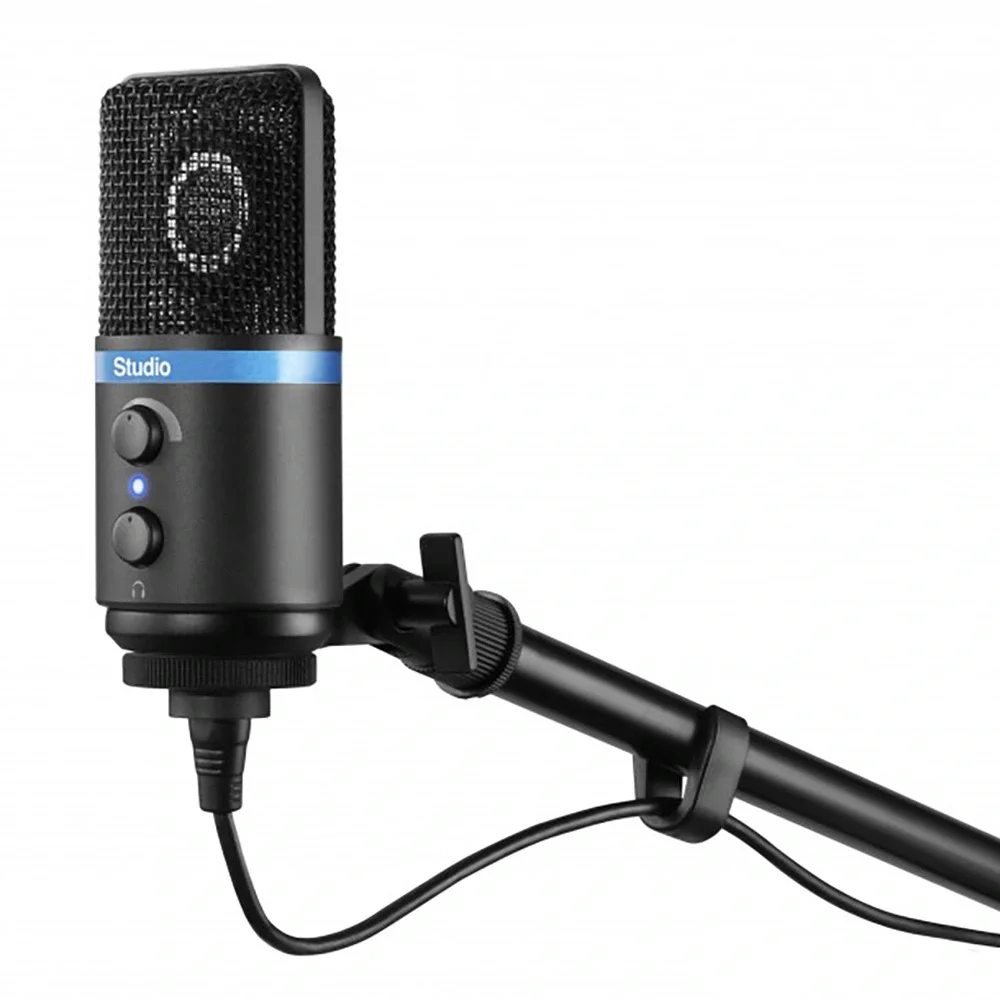 IK Multimedia iRig Mic Studio - Black Ultra Portatif Büyük Diyafram Condanser Mikrofon (iOS, Android, Mac&amp; PC)