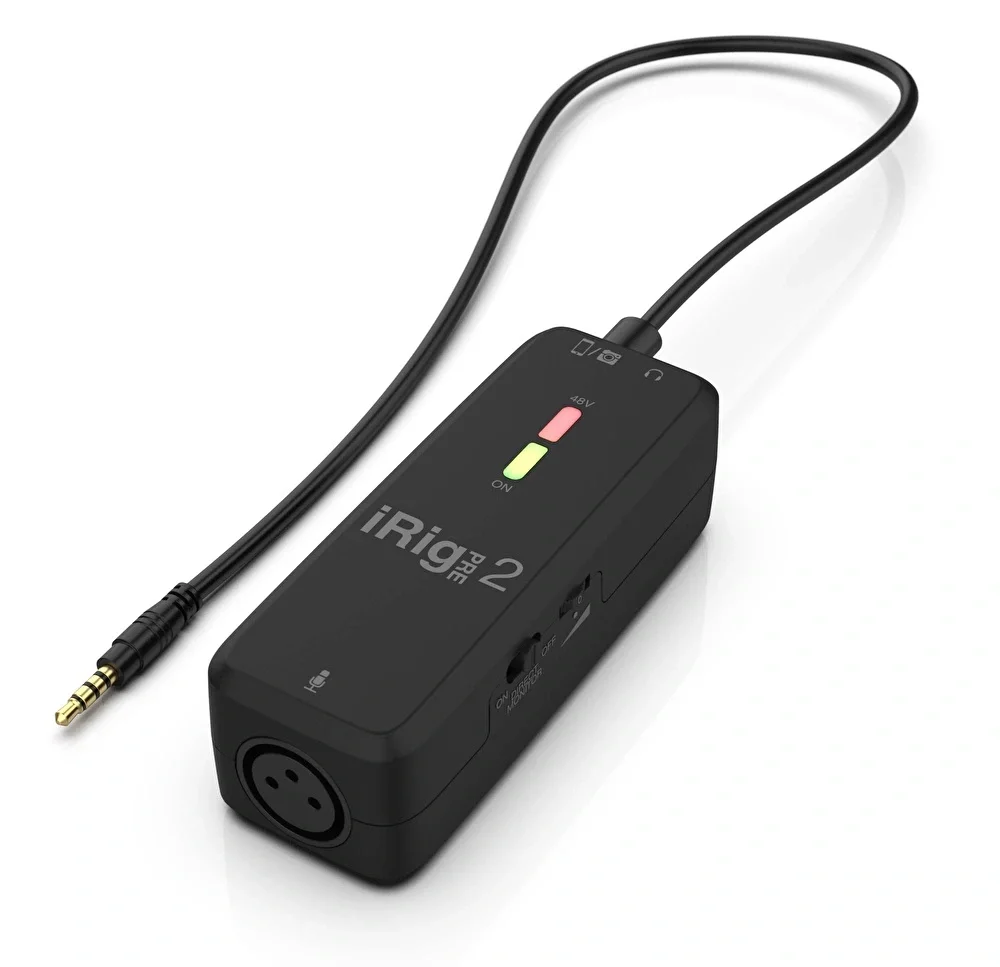IK Multimedia iRig Pre2 Mikrofon Arabirim Preamp (iOS& Android)