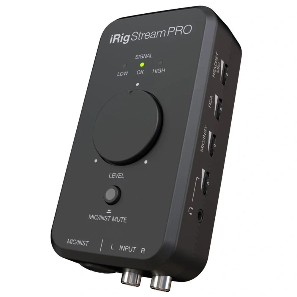 IK Multimedia iRig Stream Pro iPhone, iPad ve Mac/PC için Canlı Yayın Ses Kartı