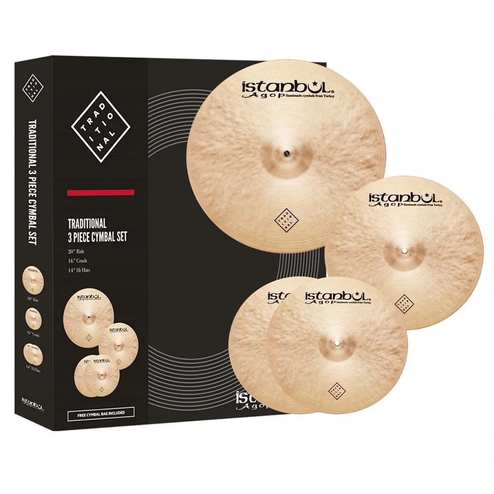 İSTANBUL AGOP ITRS - Traditional 3lü Zil Seti (14/16/20)