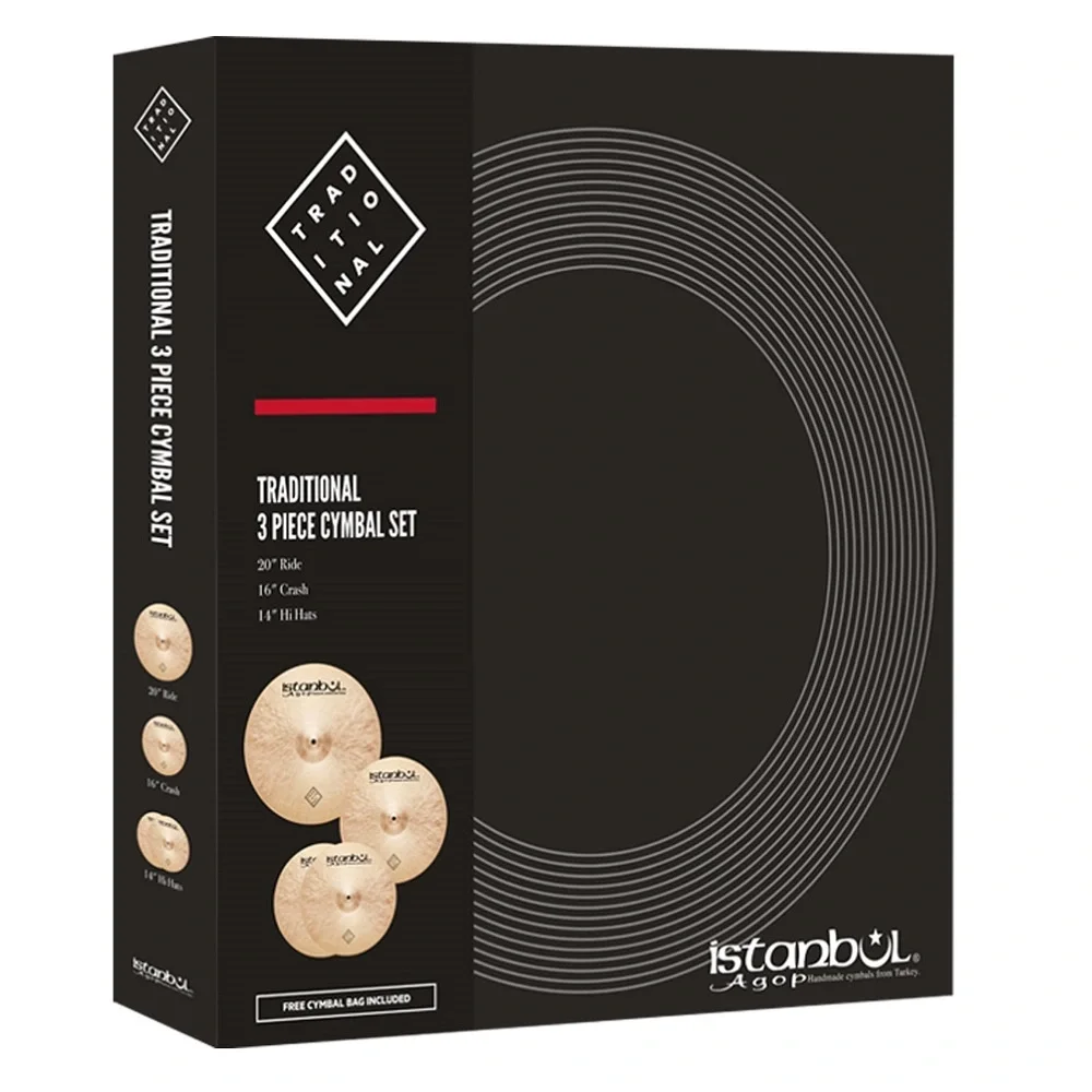 İSTANBUL AGOP ITRS - Traditional 3lü Zil Seti (14/16/20)