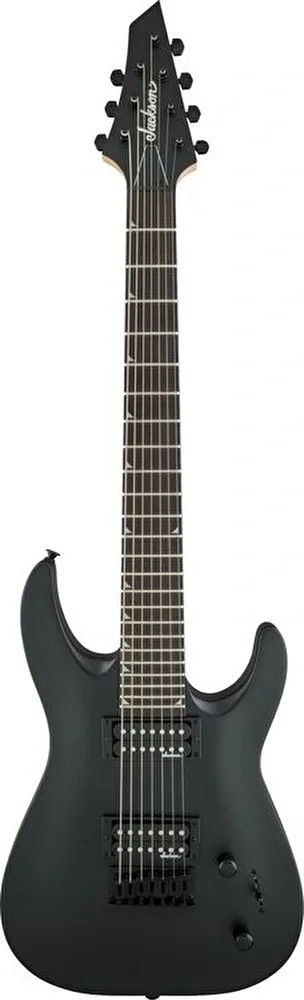 Jackson JS Dinky Arch Top JS22-7 DKA HT Amaranth Klavye Satin Black 7 Telli Elektro Gitar
