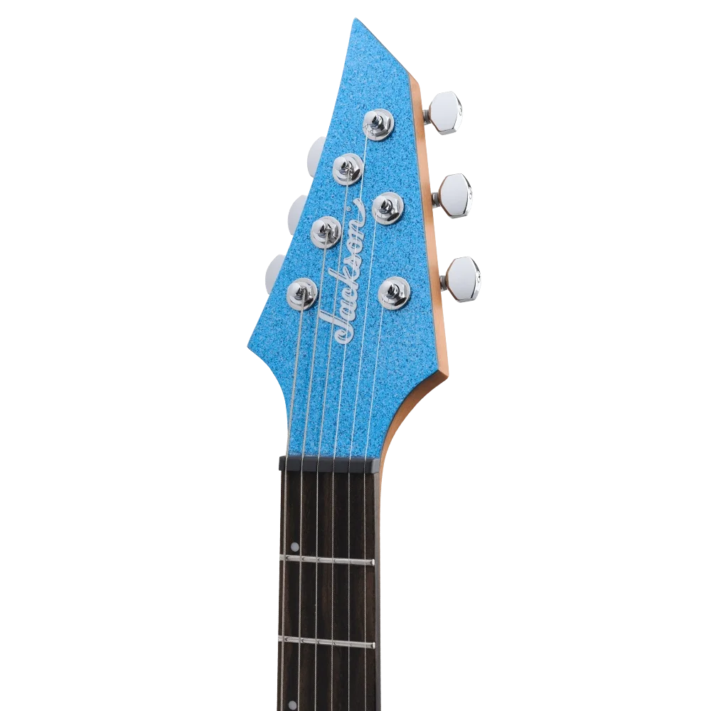 Jackson Pro Misha Mansoor Juggernaut HT6 Abanoz Klavye Blue Sparkle Elektro Gitar