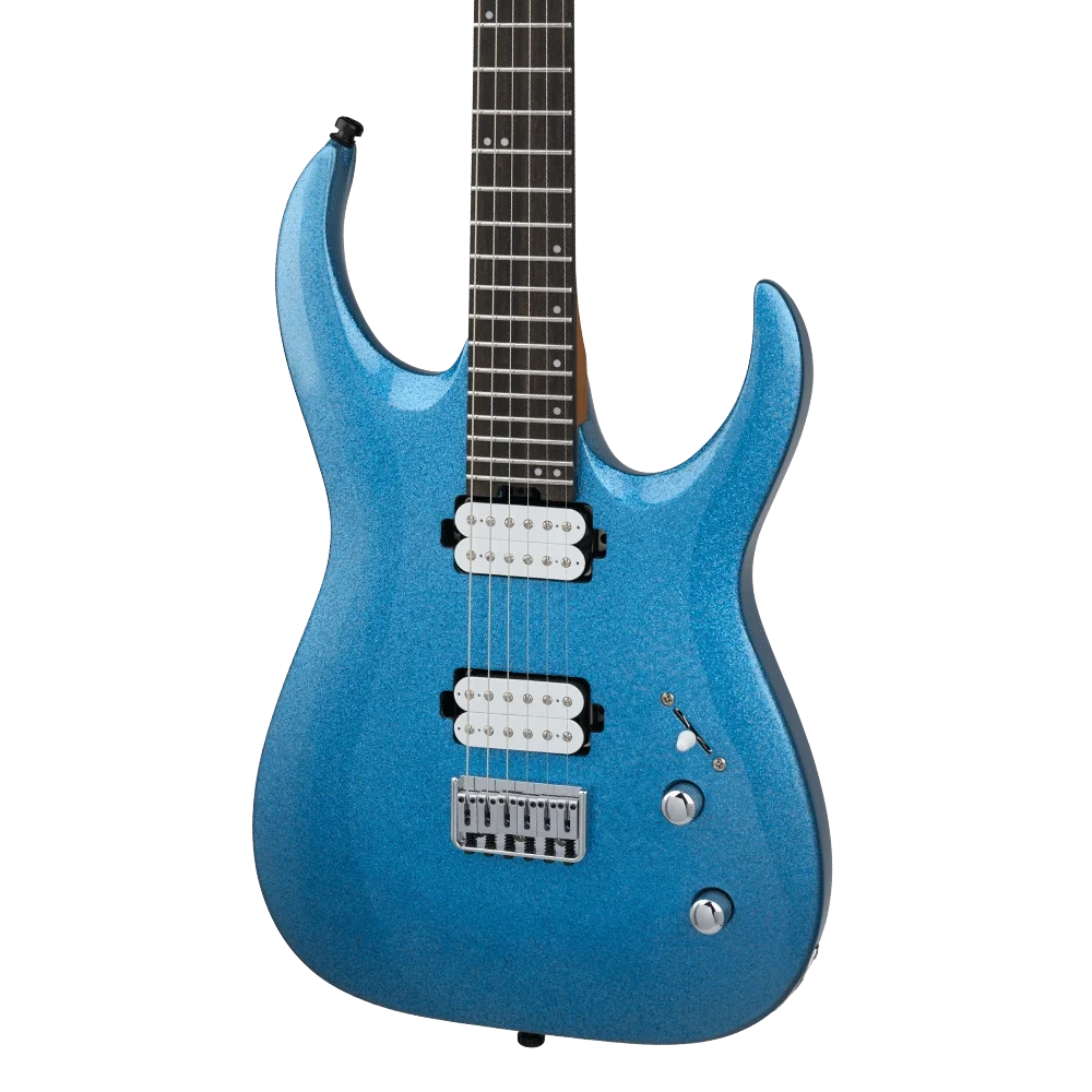 Jackson Pro Misha Mansoor Juggernaut HT6 Abanoz Klavye Blue Sparkle Elektro Gitar