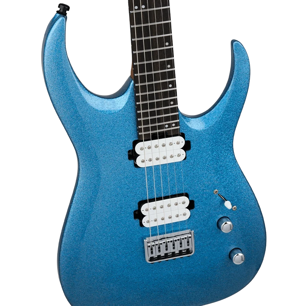 Jackson Pro Misha Mansoor Juggernaut HT6 Abanoz Klavye Blue Sparkle Elektro Gitar