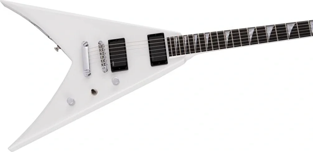 Jackson Pro Serisi King V KVTMG Abanoz Klavye Snow White Elektro Gitar