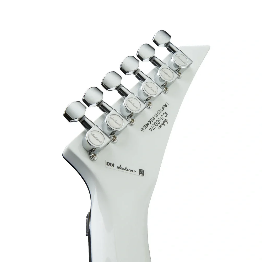 Jackson X Serisi Rhoads RRX24 Akçaağaç Klavye Snow White with Black Pinstripes Elektro Gitar