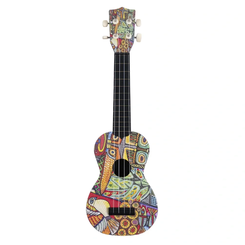 Karin Kuş Desenli Soprano Ukulele