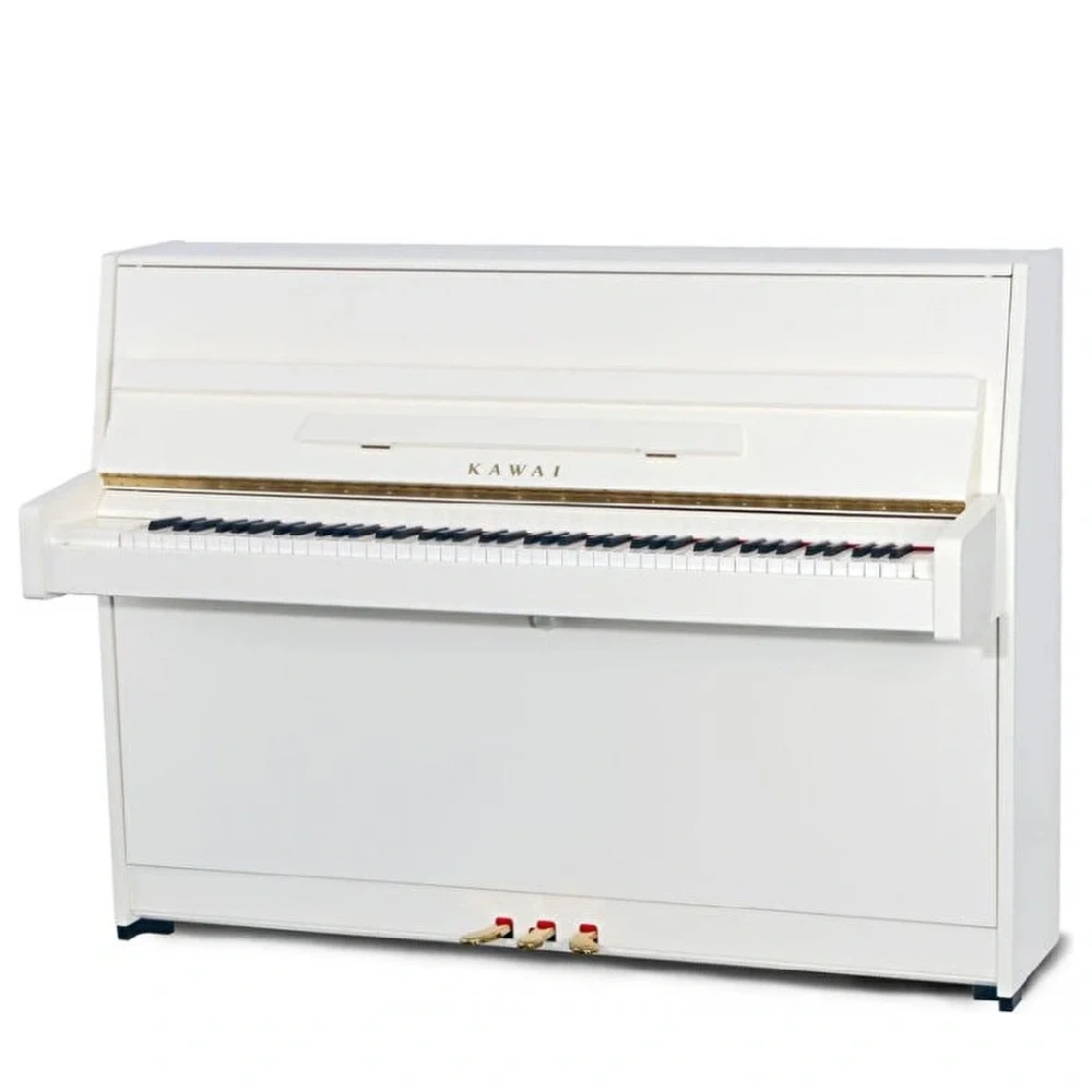 KAWAI K-15E WH/P Parlak Beyaz 110 CM Duvar Piyanosu