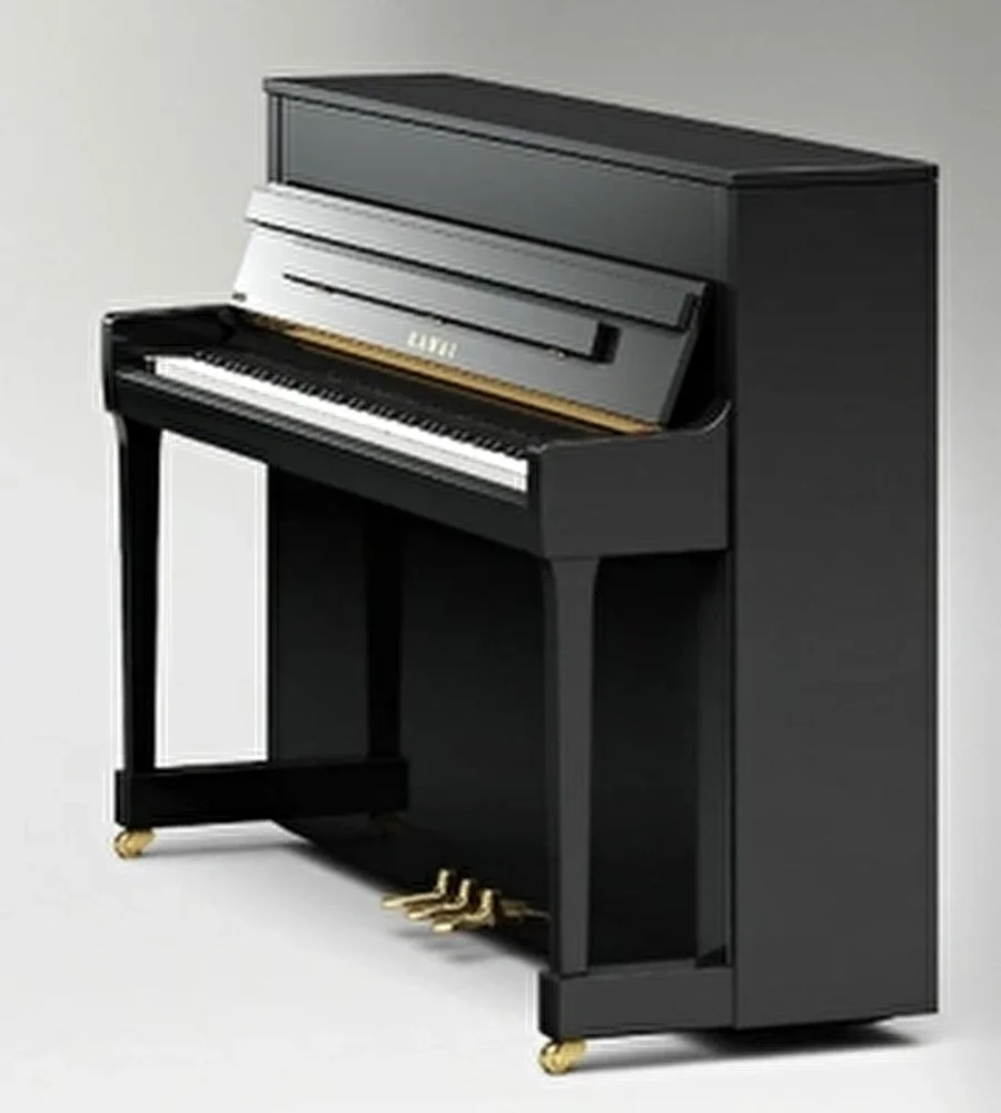 KAWAI K-200 M/PEP Parlak Siyah 114 CM Duvar Piyanosu