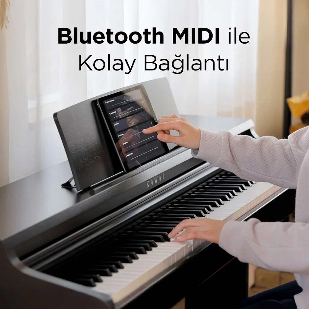 KAWAI KDP120W Beyaz Dijital Duvar Piyanosu  (Tabure&amp; Kulaklık Hediyeli)