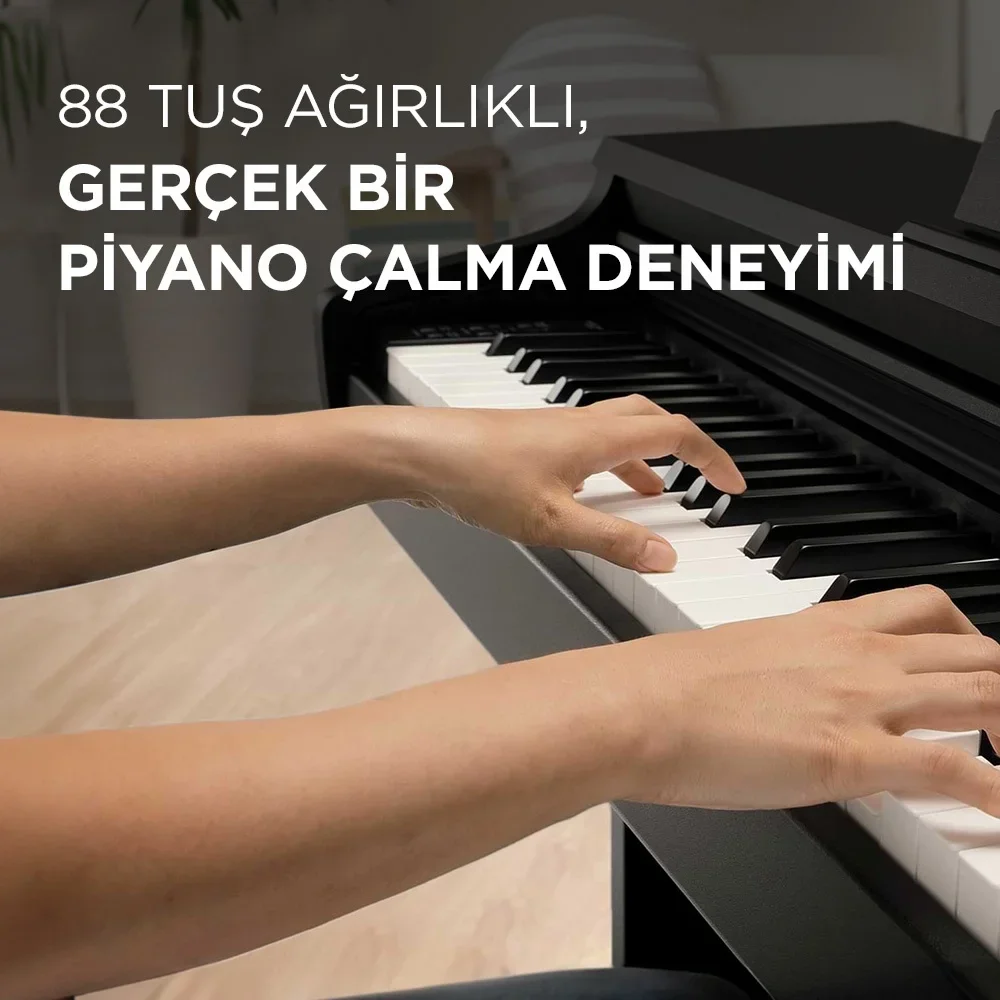 KAWAI KDP75B Siyah Dijital Piyano | Tabure ve Kulaklık Hediyeli