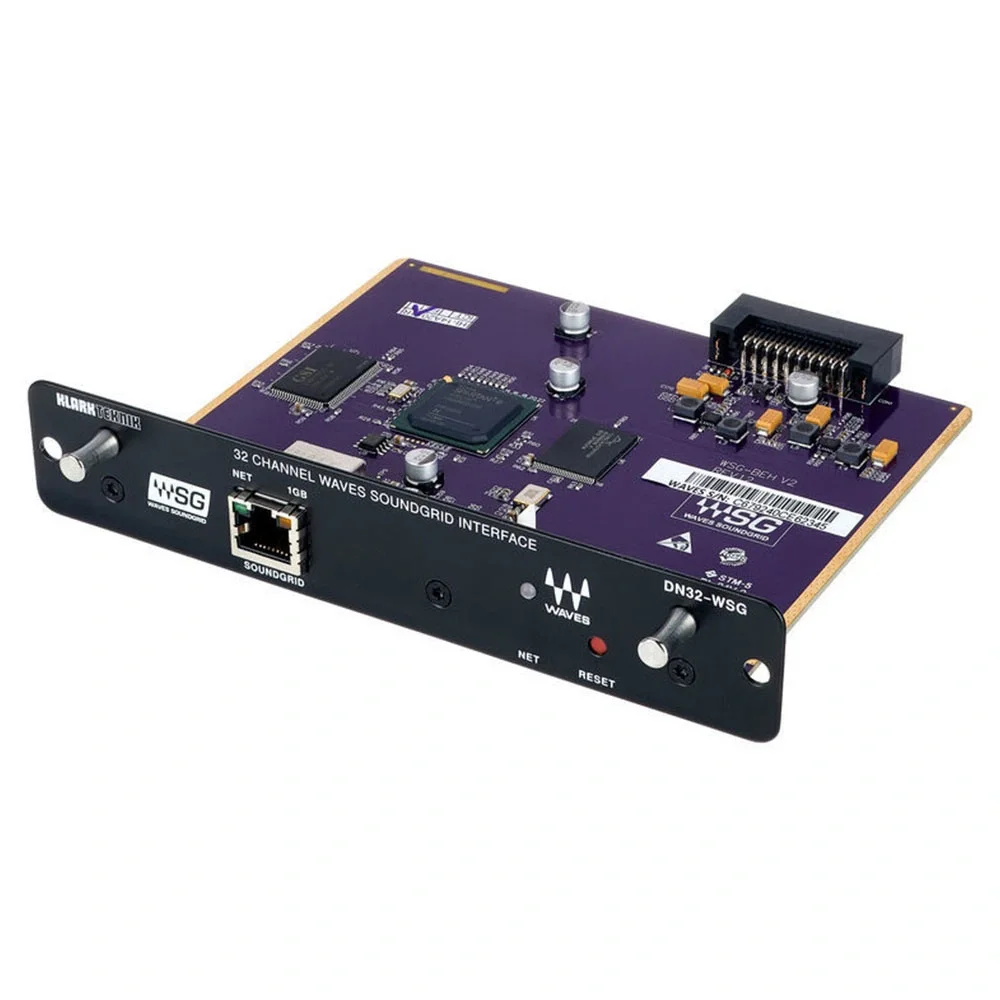 KLARK TEKNIK DN32-WSG Genişleme Kartı 32-Kanal Düşük Gecikmeli AoIP in WAVES SoundGrid Networks