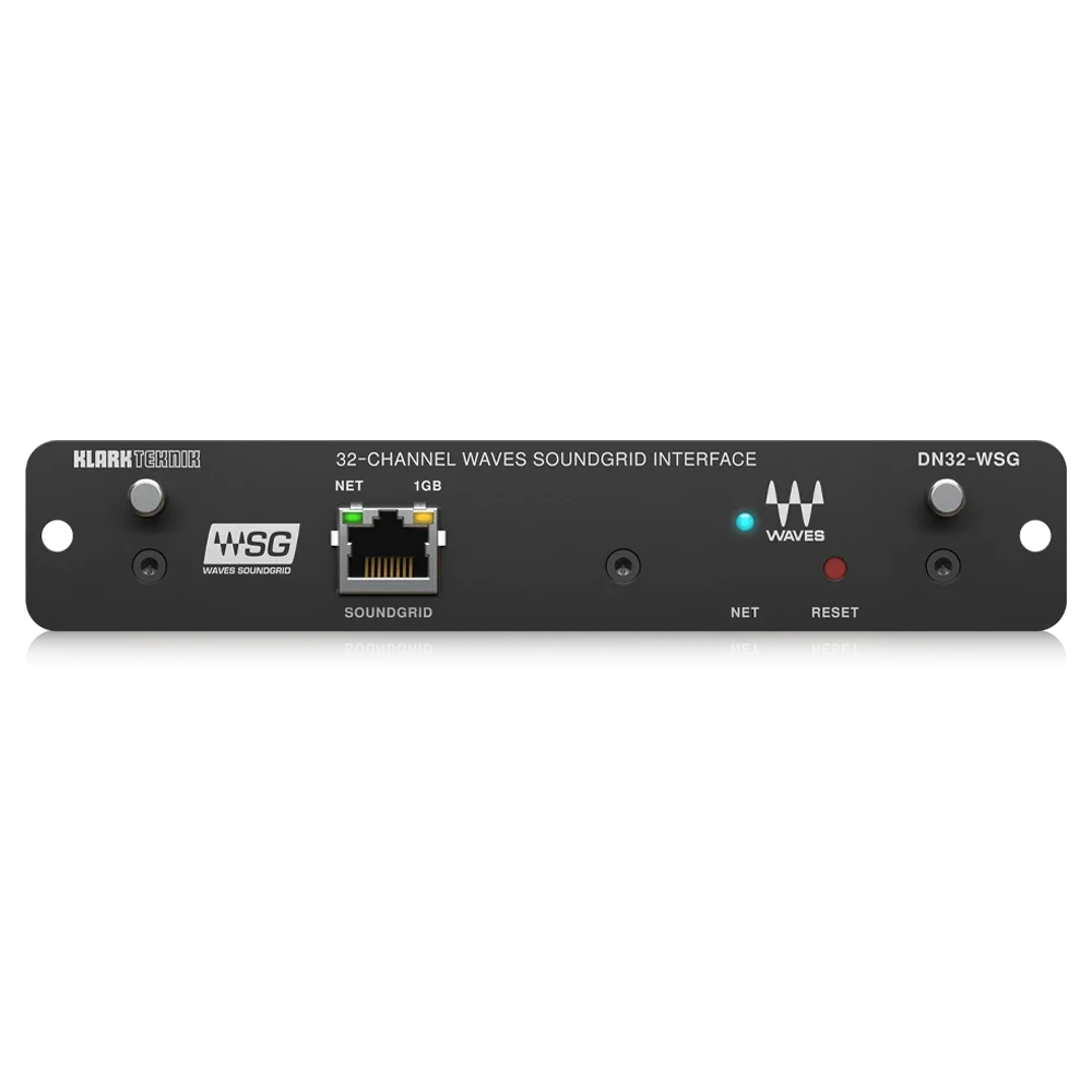 KLARK TEKNIK DN32-WSG Genişleme Kartı 32-Kanal Düşük Gecikmeli AoIP in WAVES SoundGrid Networks