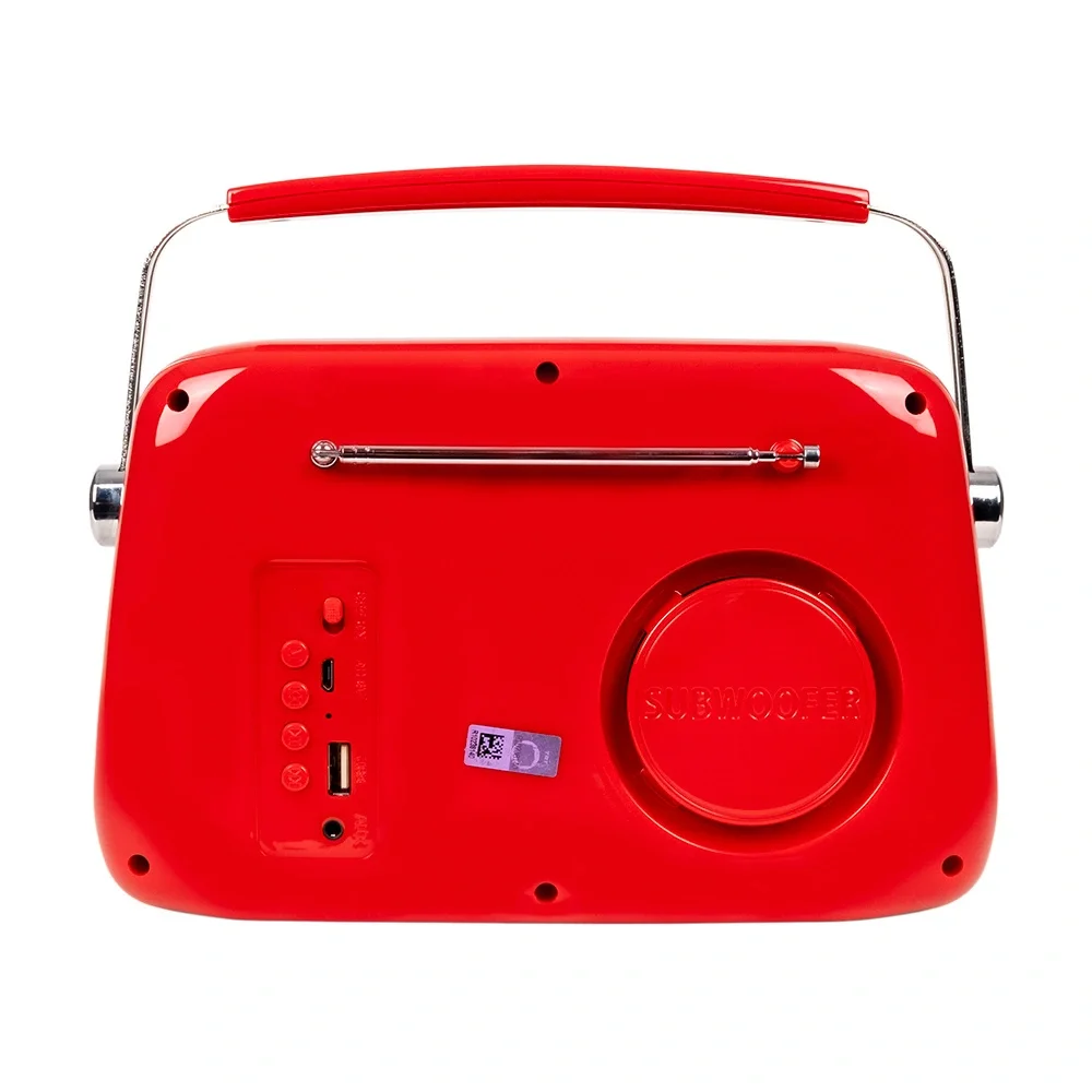 KOZMOS FB-R302-RD Kırmızı Retro Radyo ve Bluetooth Hoparlör