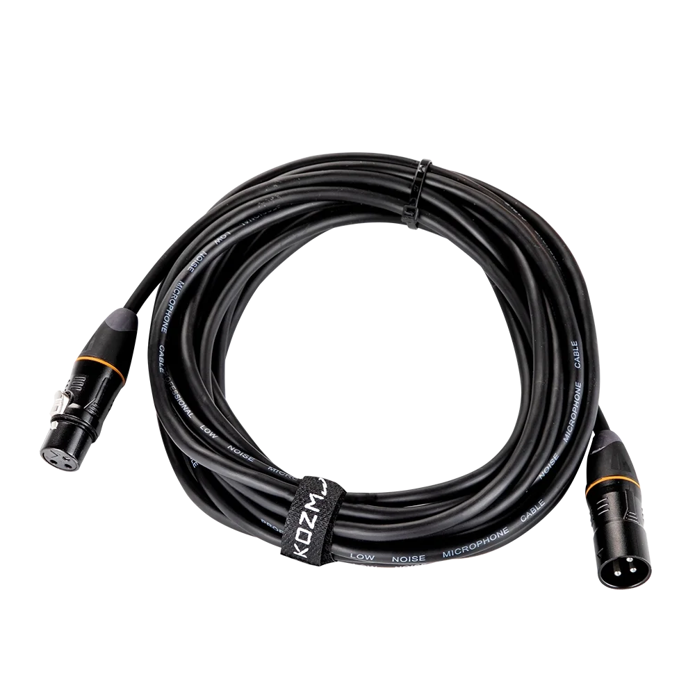 Kozmos KCL-020-10M - XLR(E)/XLR(D) 10M Mikrofon Kablosu