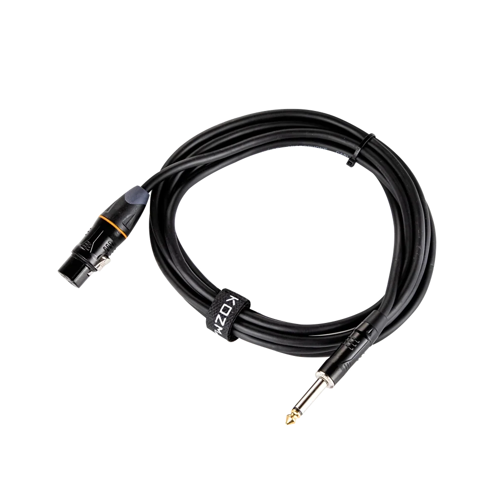 Kozmos KCL-062-3M XLR-TS 6,35mm Mono 3mt Kablo