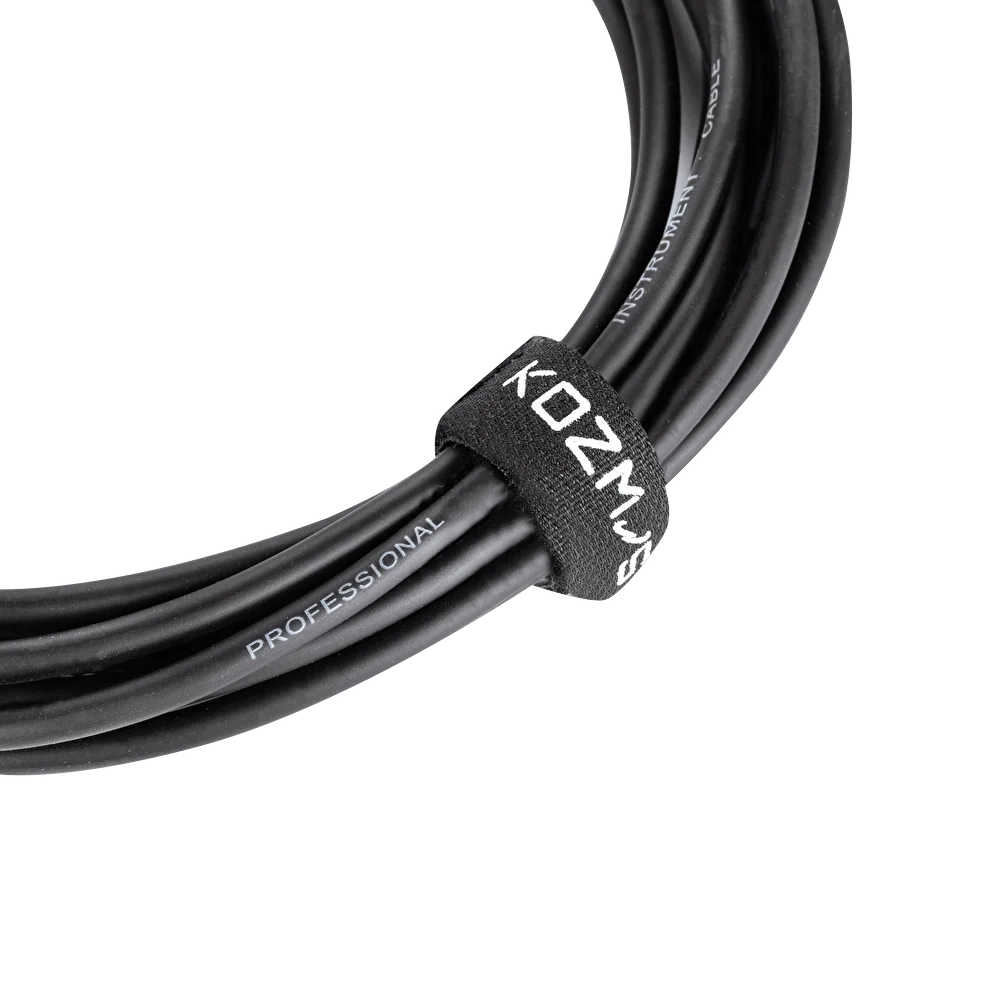 Kozmos KCL-156-6M Siyah/Gri 6mt Açılı Enstrüman Kablosu