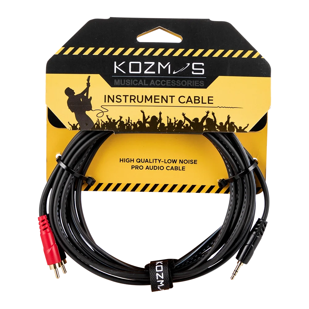Kozmos KCL-227-3M Stereo 3,5mm - 2 x RCA / 3mt Kablo