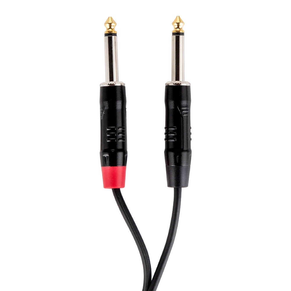 Kozmos KCL-317-3M Stereo TRS 6,35 - 2 x Mono TRS 6,35MM 3mt Kablo