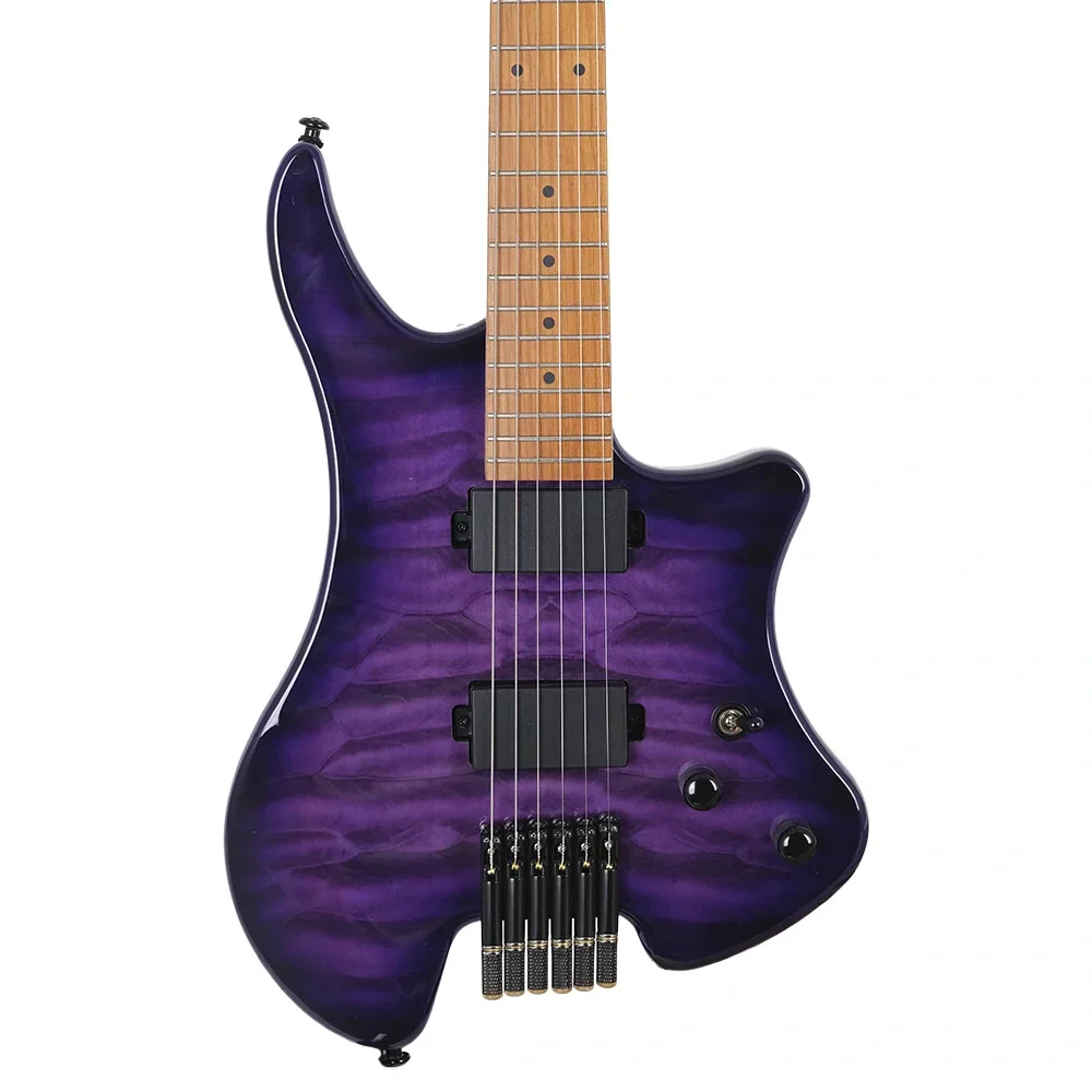 KOZMOS KEG-HL1APQ-TPU Headless Elektro Gitar