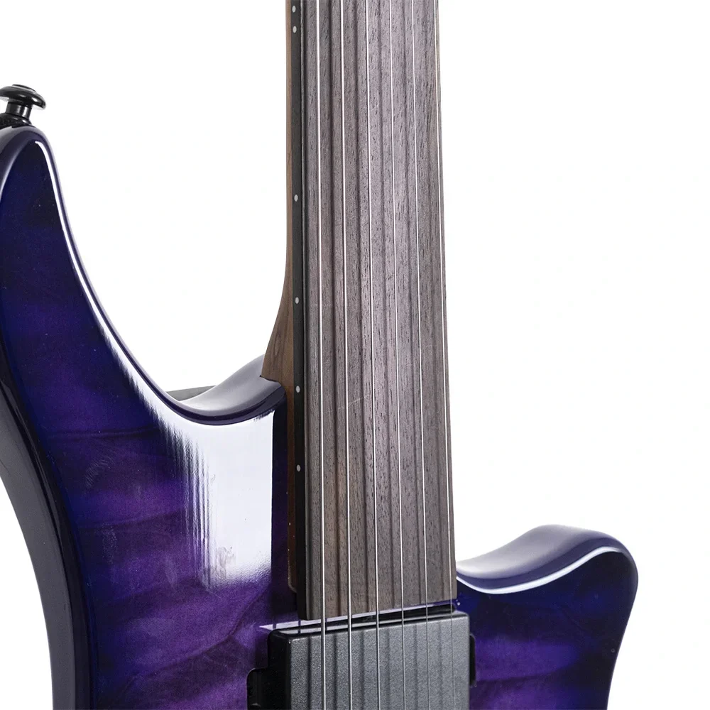 KOZMOS KEG-HLF1-APQ Perdesiz Headless Elektro Gitar