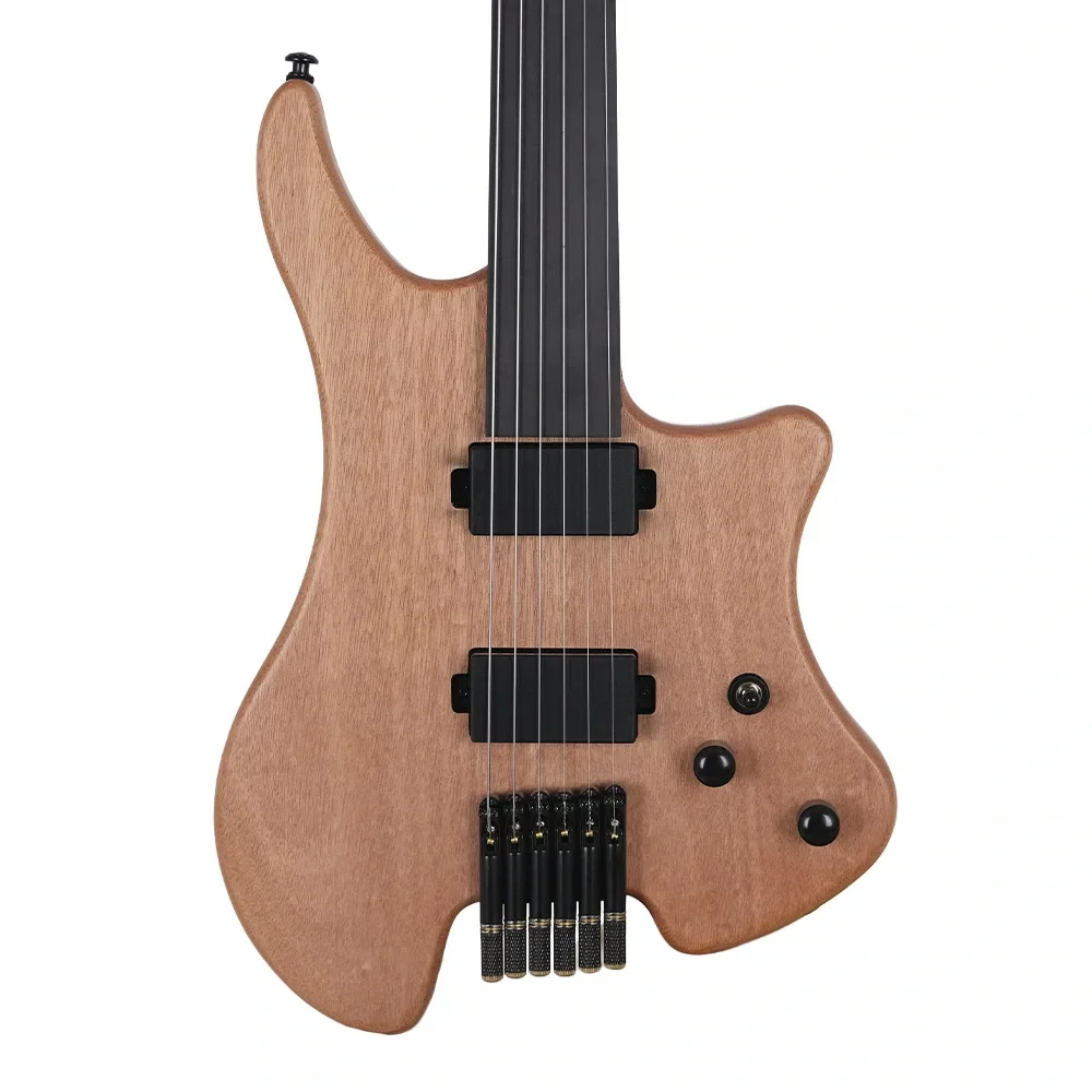KOZMOS KEG-HLF1-NAT Perdesiz Headless Elektro Gitar