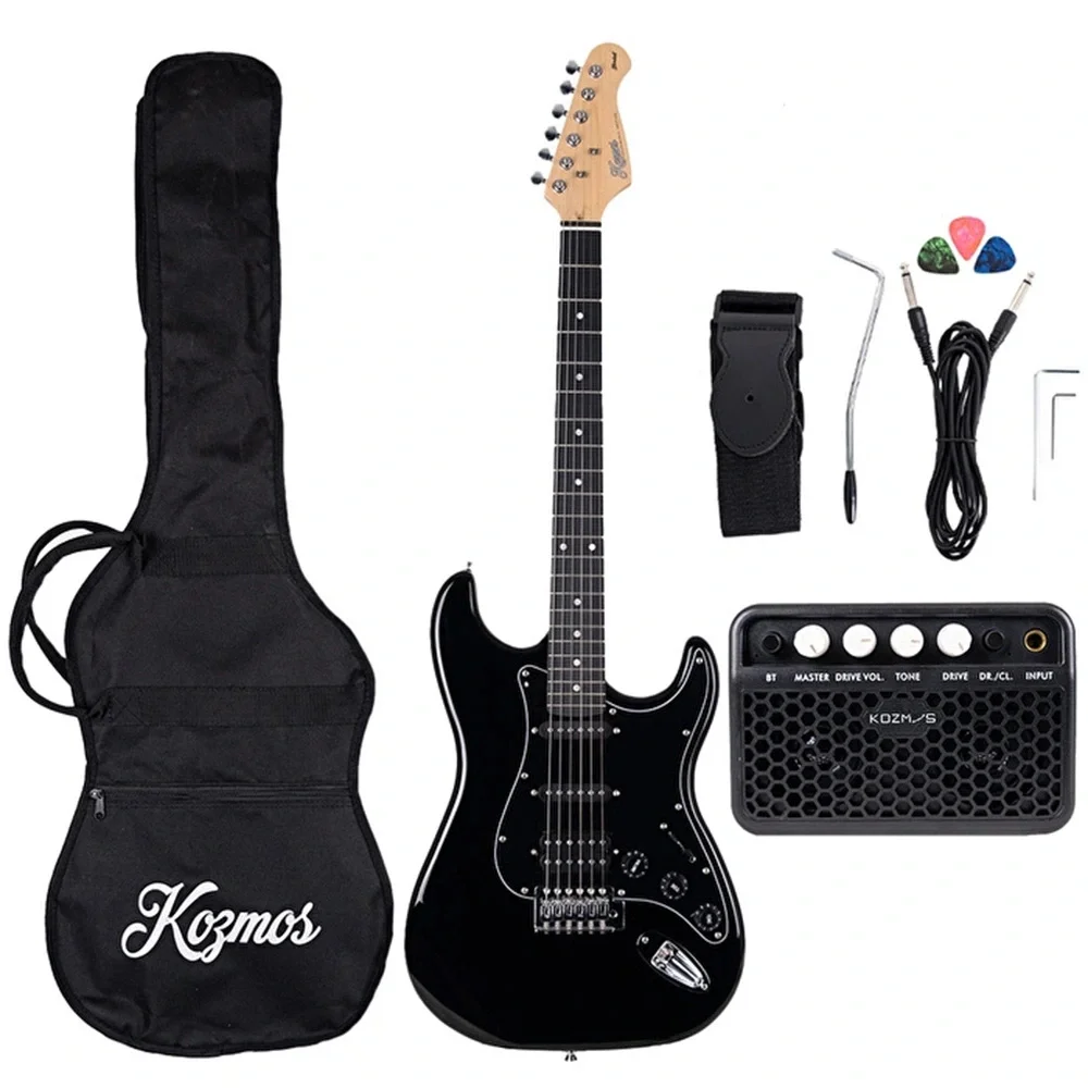 KOZMOS KGP-202HSS-BK Elektro Gitar Seti (Black)