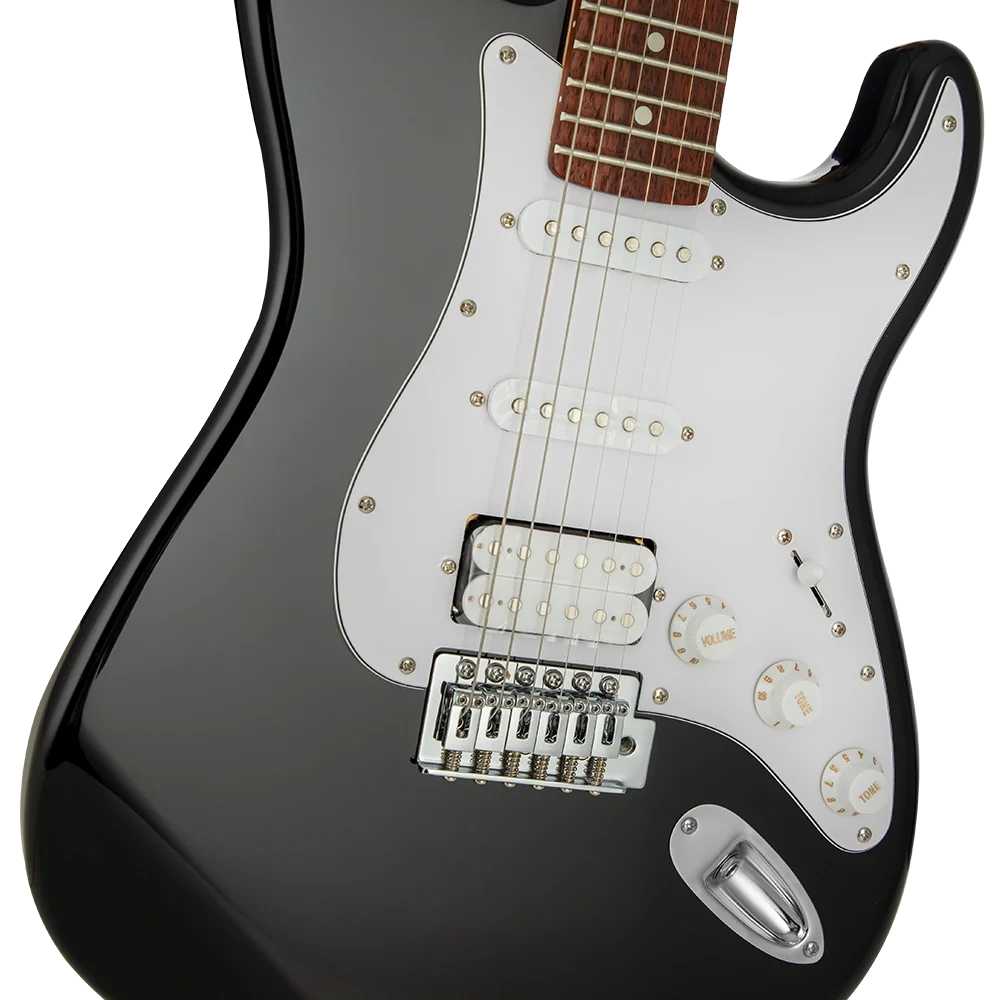 KOZMOS KGP-STG20/BK Siyah Yeni Başlayanlar için Elektro Gitar Seti, ( Gitar + Amfi + Akort + kılıf )