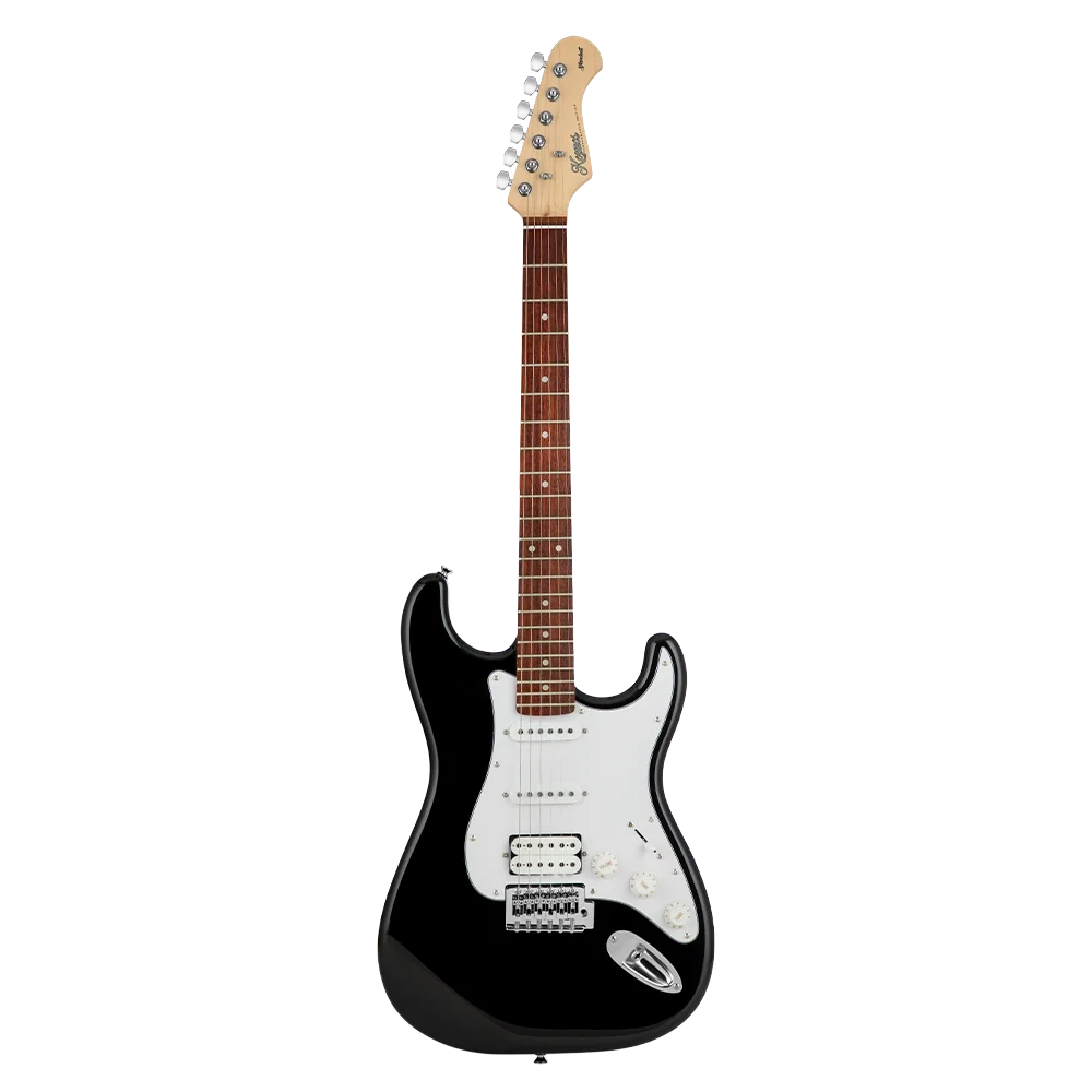 KOZMOS KGP-STG20/BK Siyah Yeni Başlayanlar için Elektro Gitar Seti, ( Gitar + Amfi + Akort + kılıf )