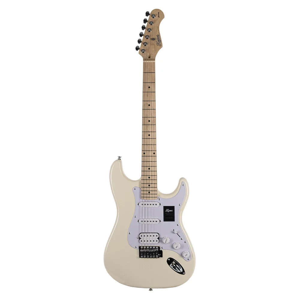 KOZMOS KGP-STG20/OWH Beyaz Yeni Başlayanlar için Elektro Gitar Seti, ( Gitar + Amfi + Akort + kılıf )