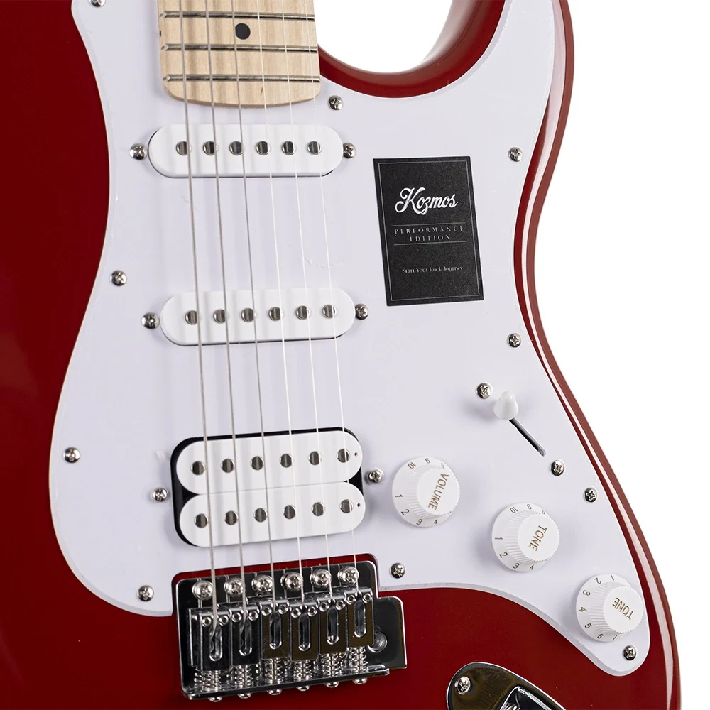 KOZMOS KGP-STG20/RD Yeni Başlayanlar için Elektro Gitar Seti, ( Gitar + Amfi + Akort + kılıf )