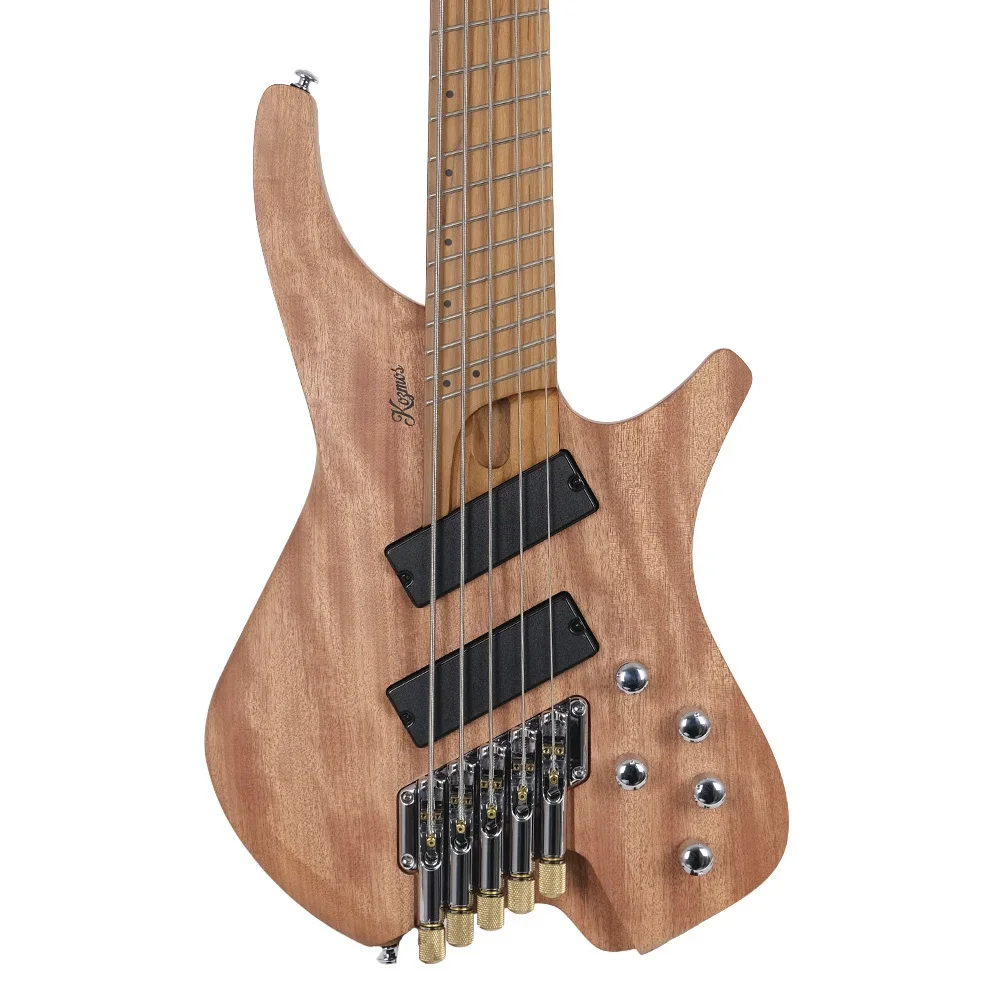 KOZMOS KHB-HLB5-NT Perdesiz Headless 5 Telli Bas Gitar